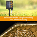 Cosmo Go Solar Eiszapfen Lichterkette mit Fernbedienung 10m