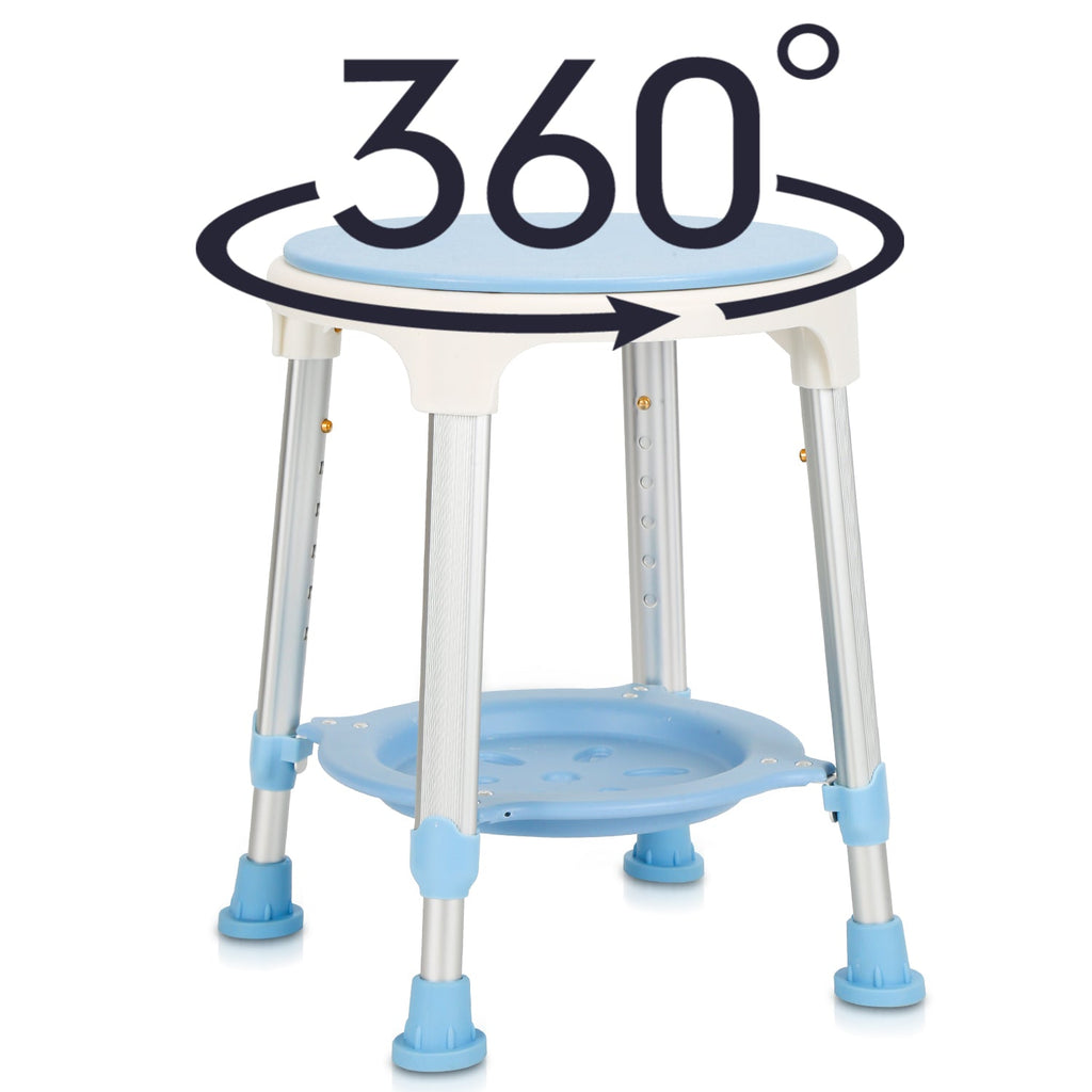 Cosmo Go Duschhocker 360°Drehbarer mit Paletten