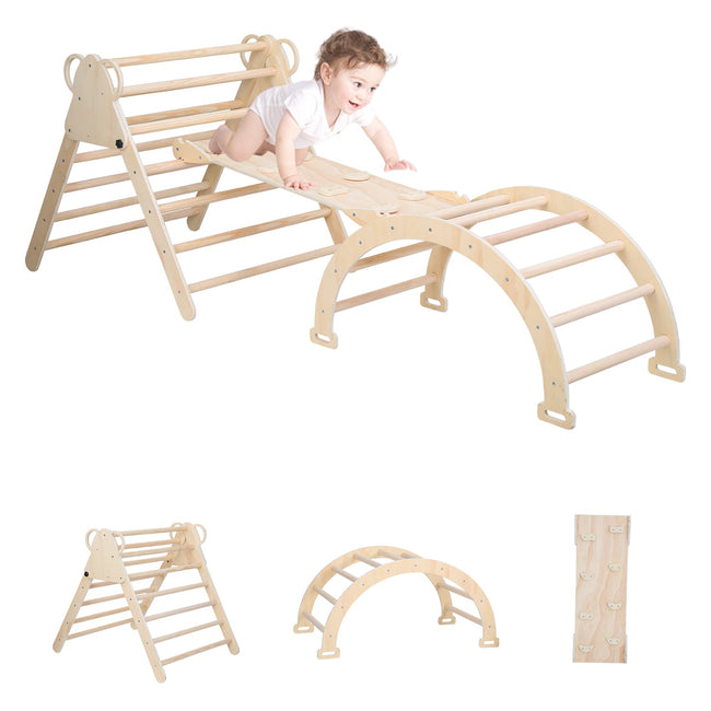 Cosmo Go Klettergerüst Indoor 3-in-1  mit Bogen/Rutsche/Dreieck Hover Image