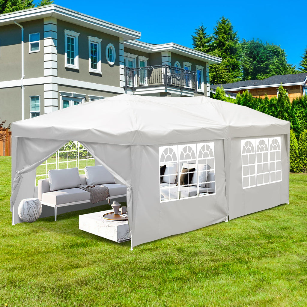 Cosmo Go Pop-Up Pavillon Gazebo mit Zentralverriegelung 3x6m mit Seiten