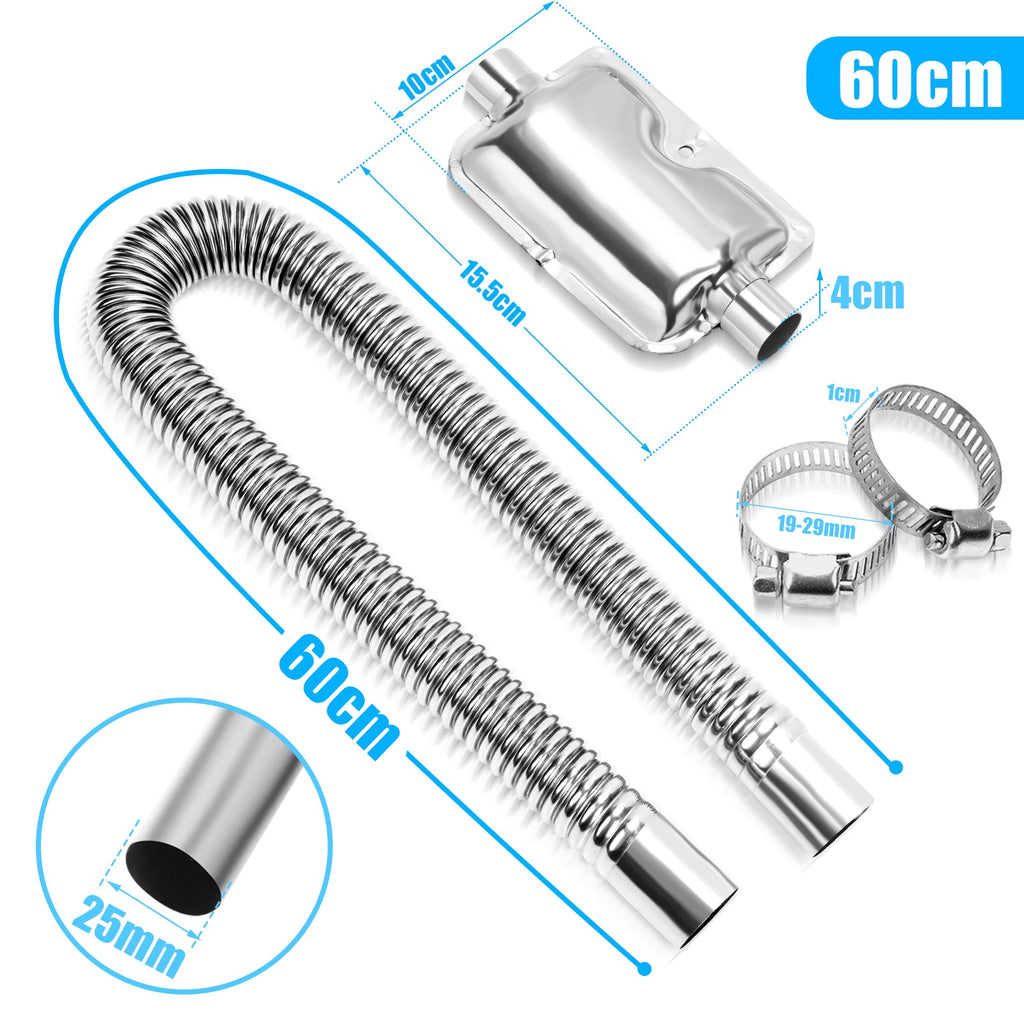 Cosmo Go Abgasschlauch Auto Edelstahl Schalldämpfer