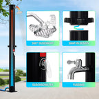 Cosmo Go 20L Solardusche mit Duschkopf und Schutzabdeckung