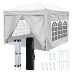 Cosmo Go Pop-Up Pavillon Gazebo 3x3m mit Seiten