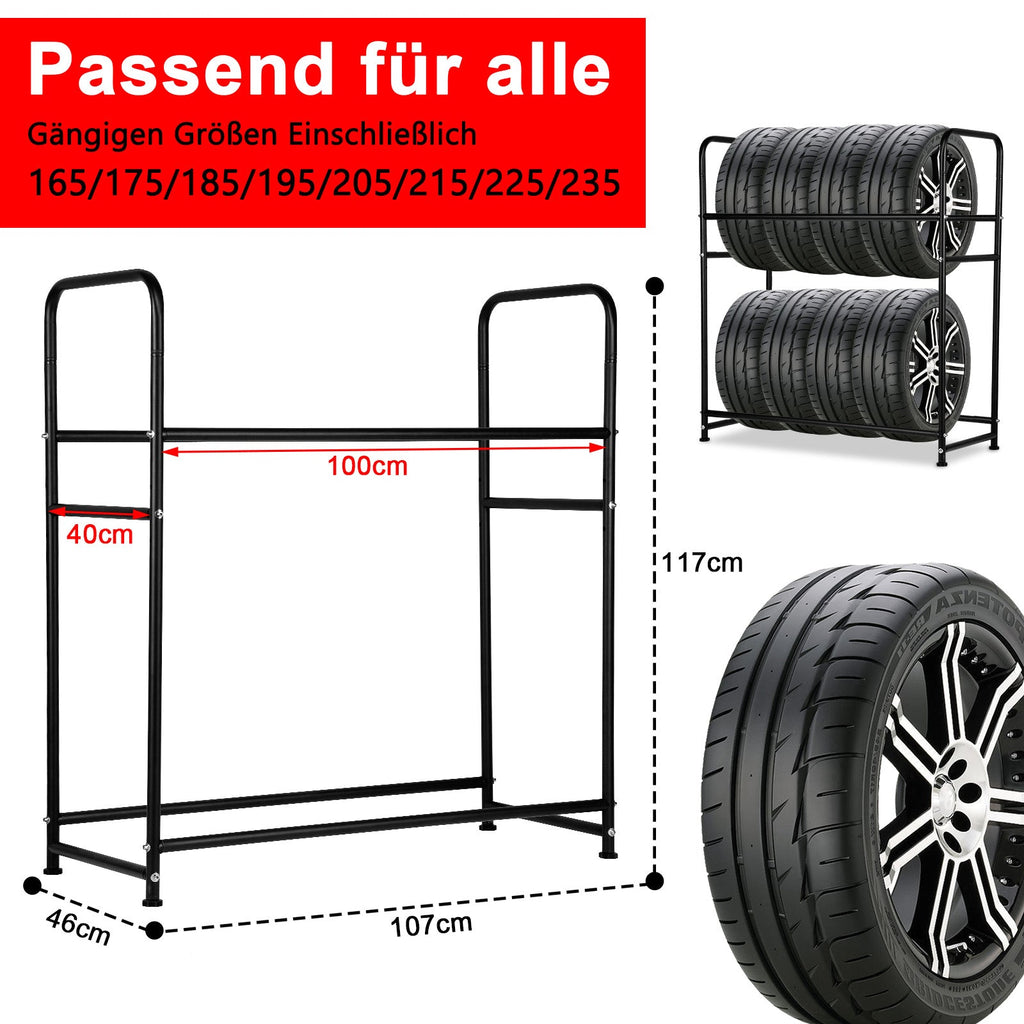 Cosmo Go Reifenregal Reifenständer für 8 Reifen