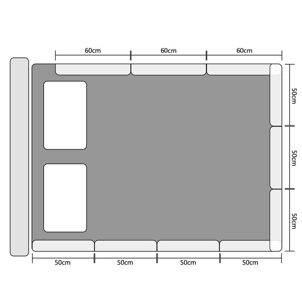 Cosmo Go Bettgitter Rausfallschutz 28cm Höhe