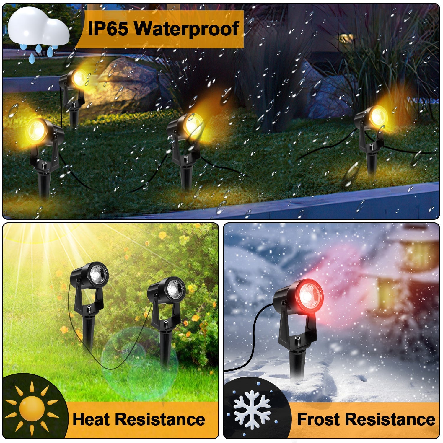 Cosmo Go LED Gartenbeleuchtung Gartenleuchte Warmweiß IP65 6er Set