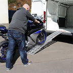 Cosmo Go Auffahrrampe Klappbar 340kg Faltbare Alu Motorradrampe