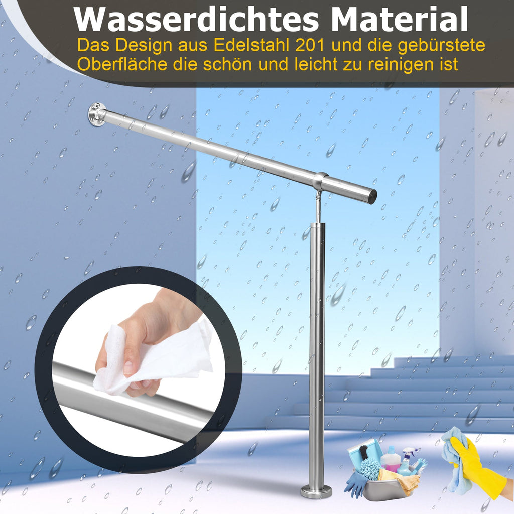 Cosmo Go Eingangsgeländer Edelstahl 80-180cm