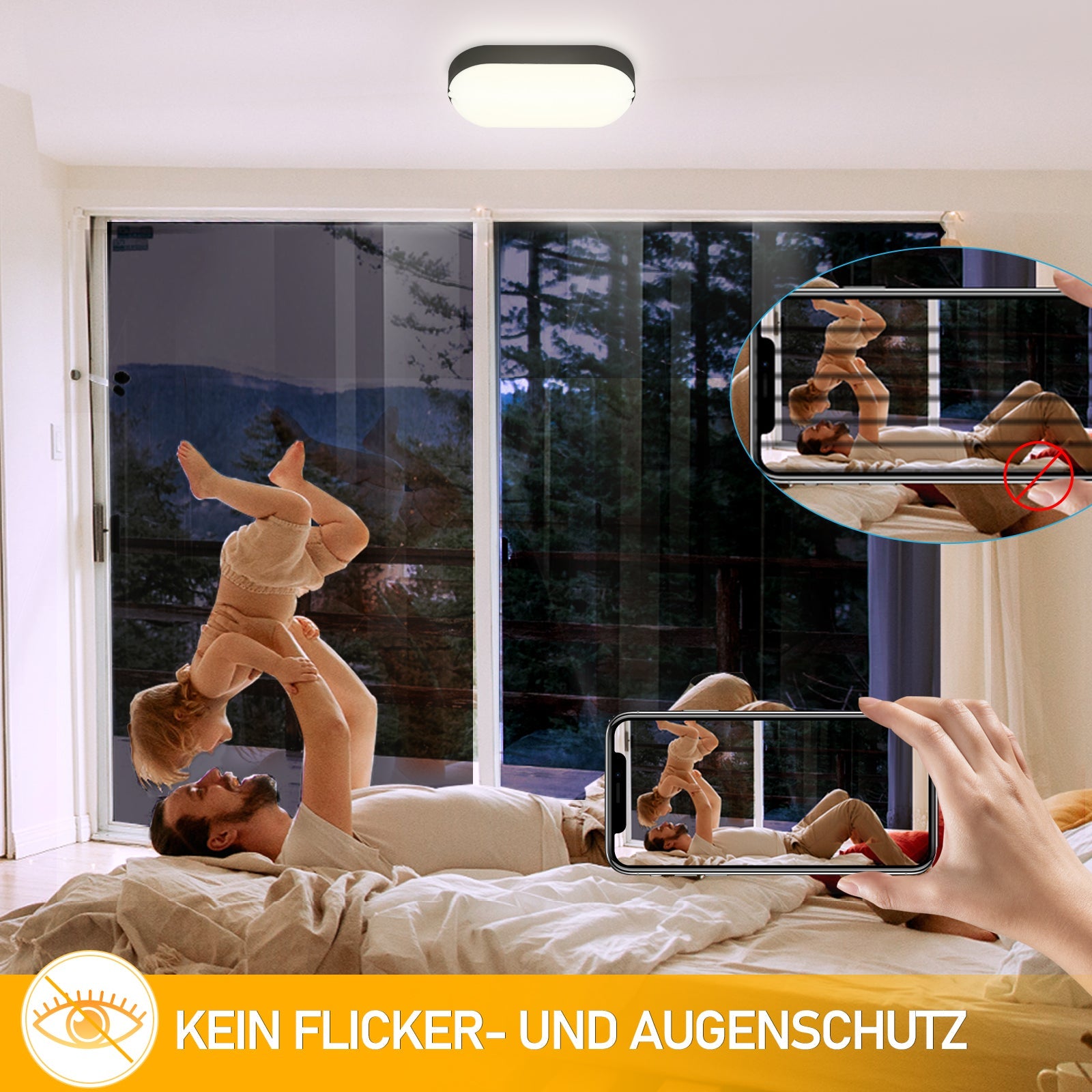 Cosmo Go 15W LED Feuchtraumleuchte IP54