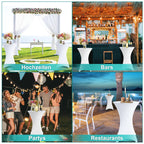 Cosmo Go Stehtischhusse Stretch Tischdecke Weiß