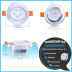 Cosmo Go LED Einbaustrahler 3W/5W/7W Kaltweiß/Warmweiß