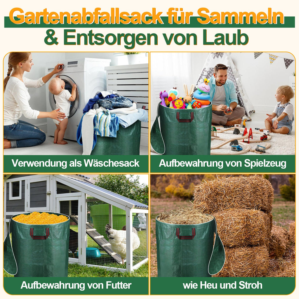 Cosmo Go Gartenabfallsack Gartensack 272L mit Deckel