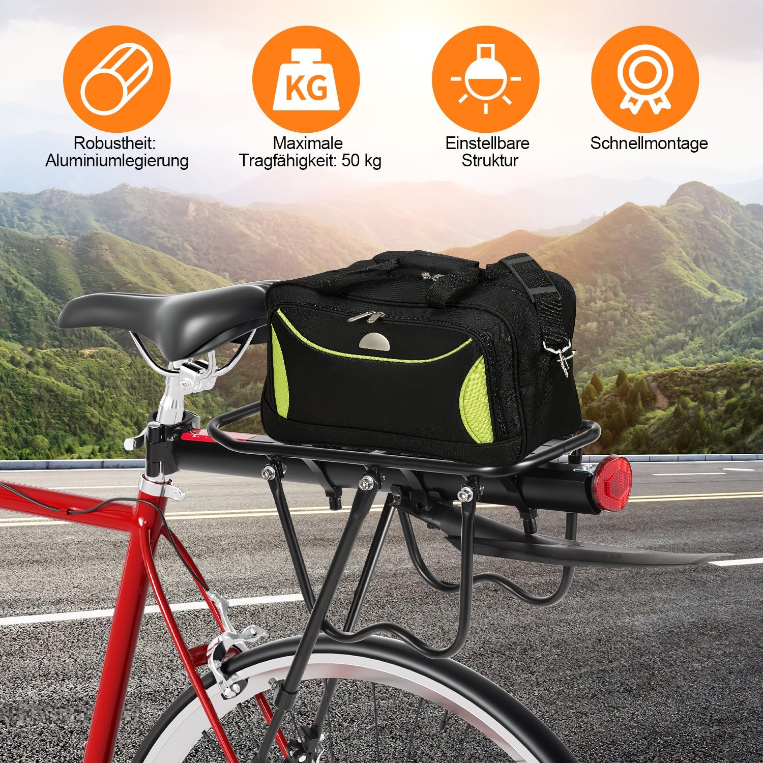 Cosmo Go Fahrrad Gepäckträger Universal für 24-29 Zoll