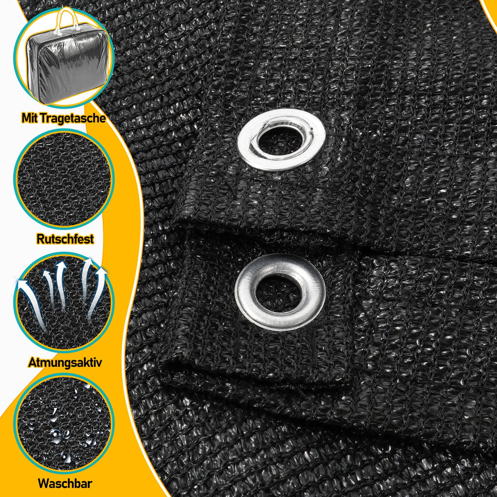 Cosmo Go Campingteppich Vorzeltteppich Schwarz