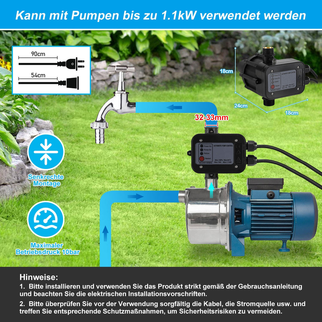 Cosmo Go Pumpenschalter Druckschalter 10 bar