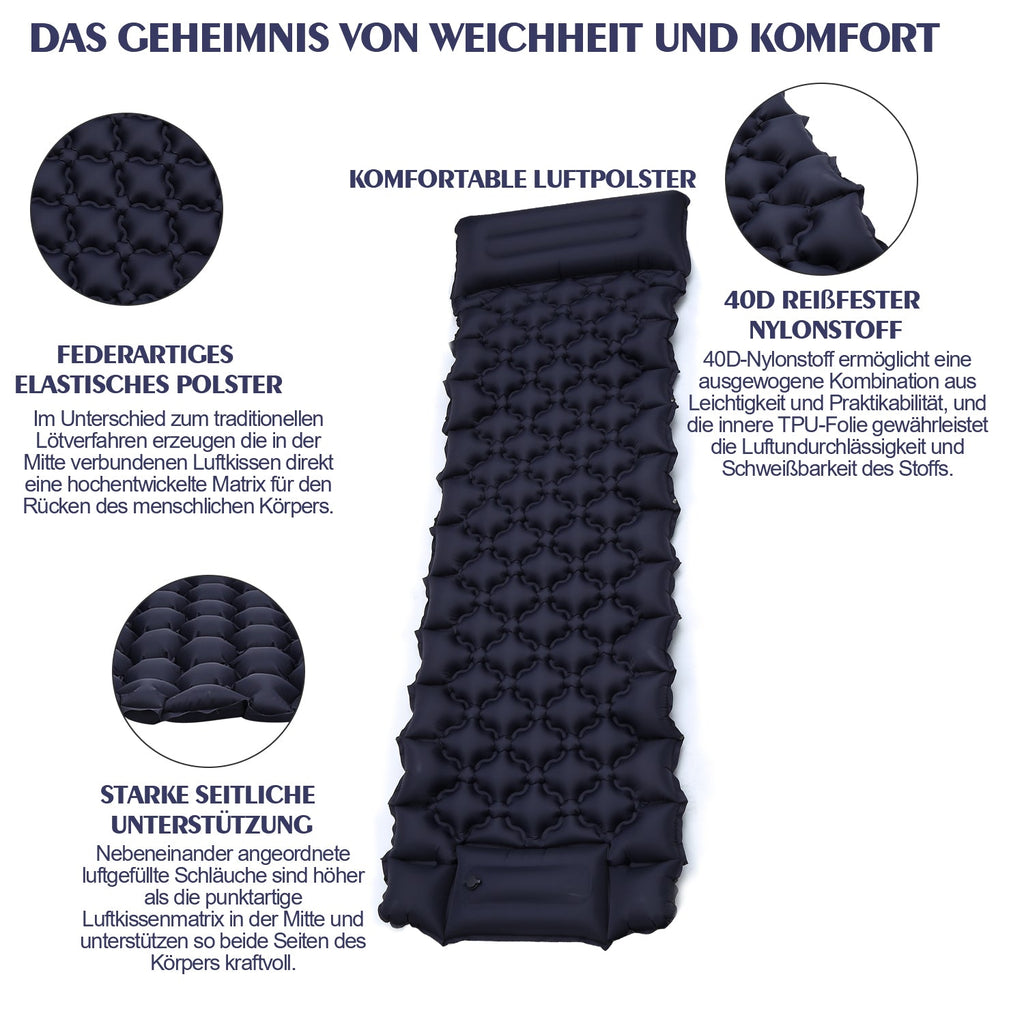 Cosmo Go Schlafmatte Camping selbstaufblasend