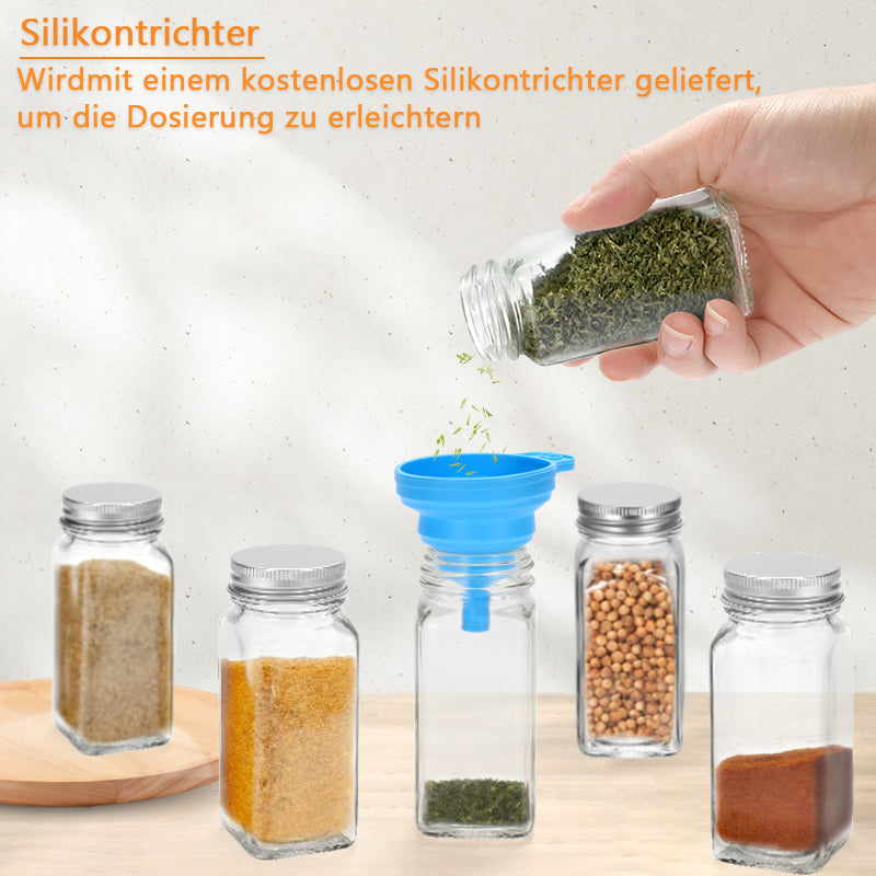 Cosmo Go Drehdeckel Gewürzflasche Gewürzkörnerbehälter 12 Stück