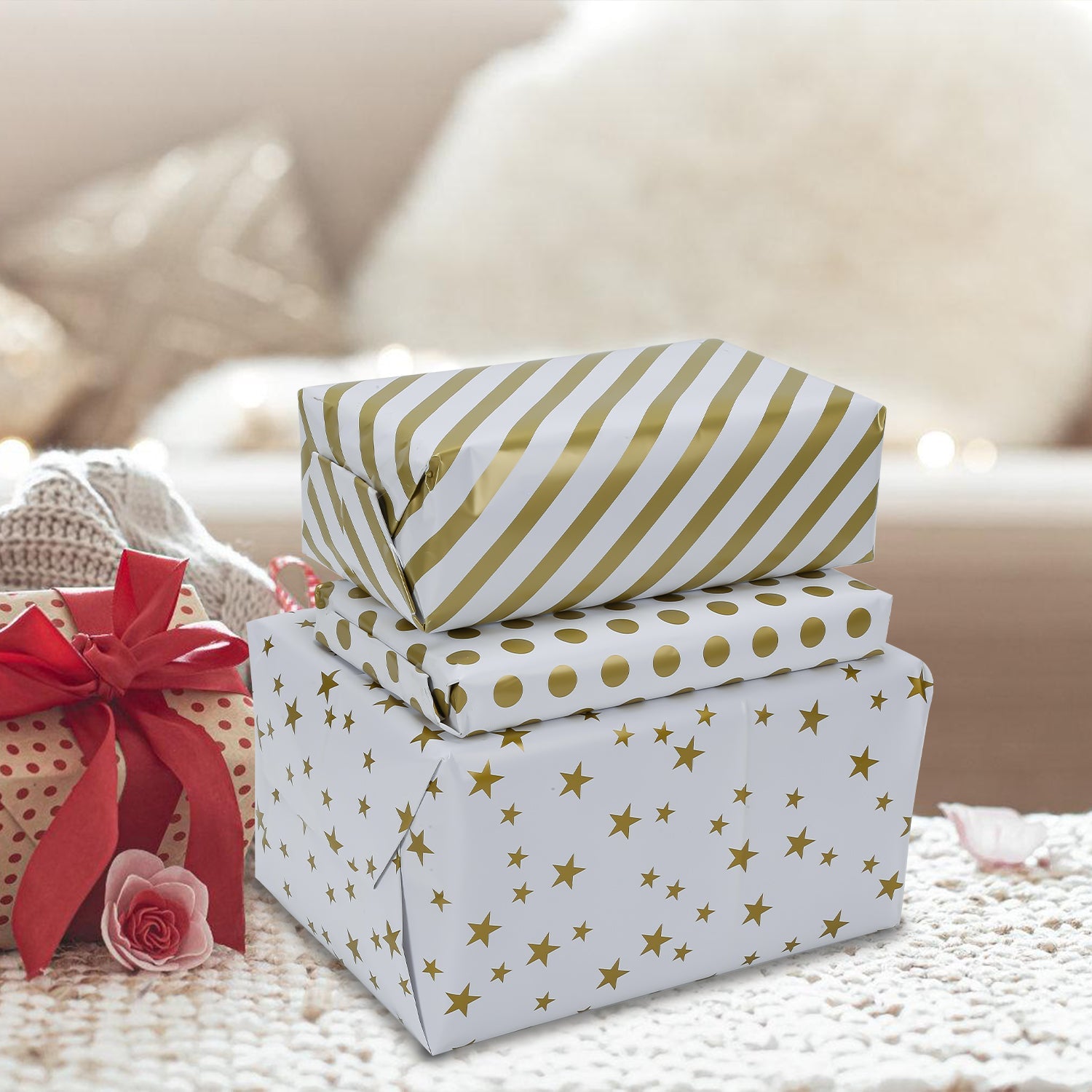 Cosmo Go Geschenkpapier Weihnachtspapier 70 * 50 cm