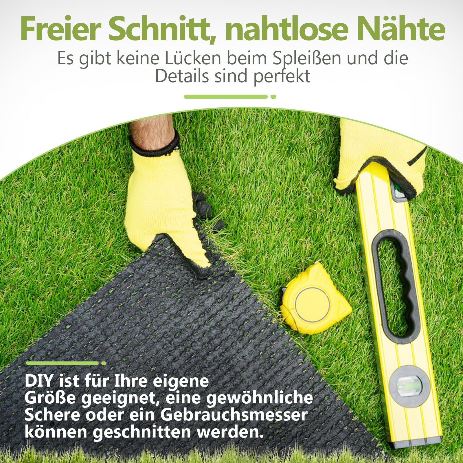 Cosmo Go Kunstrasen Rasenteppich 200x100 cm/200x300 cm