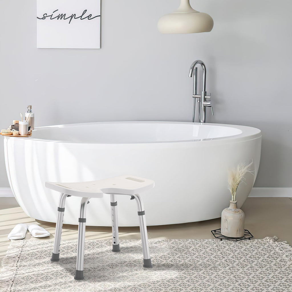 Cosmo Go Duschhocker Höhenverstellbar U-Typ Aluminium