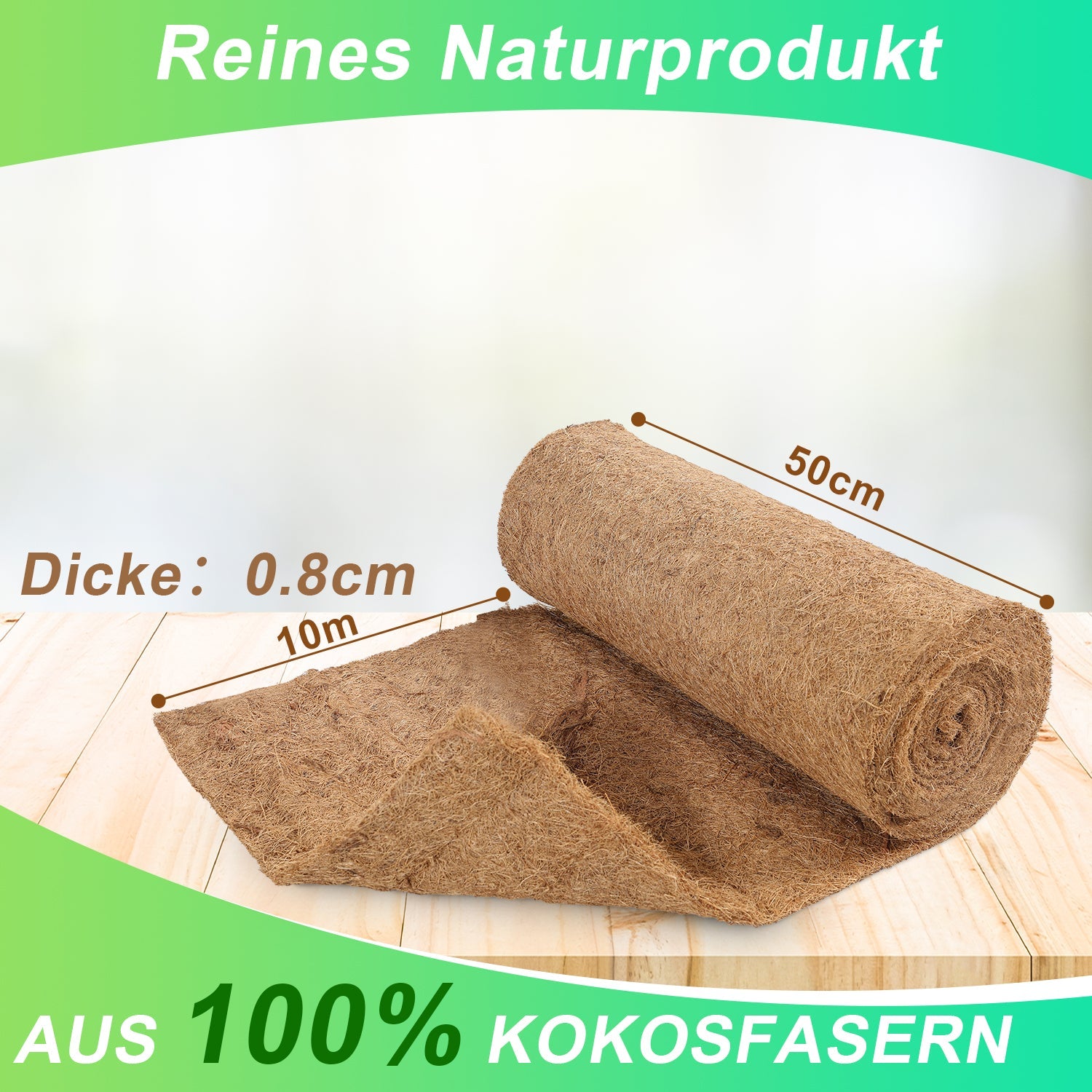 Cosmo Go Kokosmatte Pflanzenschutz 5M/10M