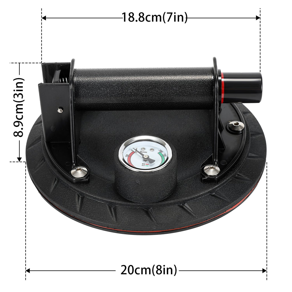 Cosmo Go Saugheber Saugnapfhalter mit Druckanzeige 1 Stück max.100KG