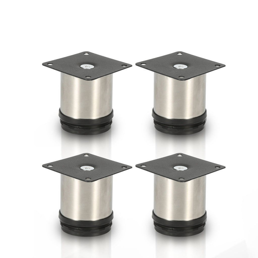 Cosmo Go 4er Set Möbelfüße Edelstahl Verstellbare
