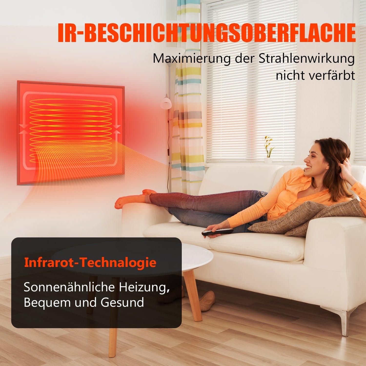 Cosmo Go Infrarotheizung Thermostat APP Fernbedienung 300-1200 W