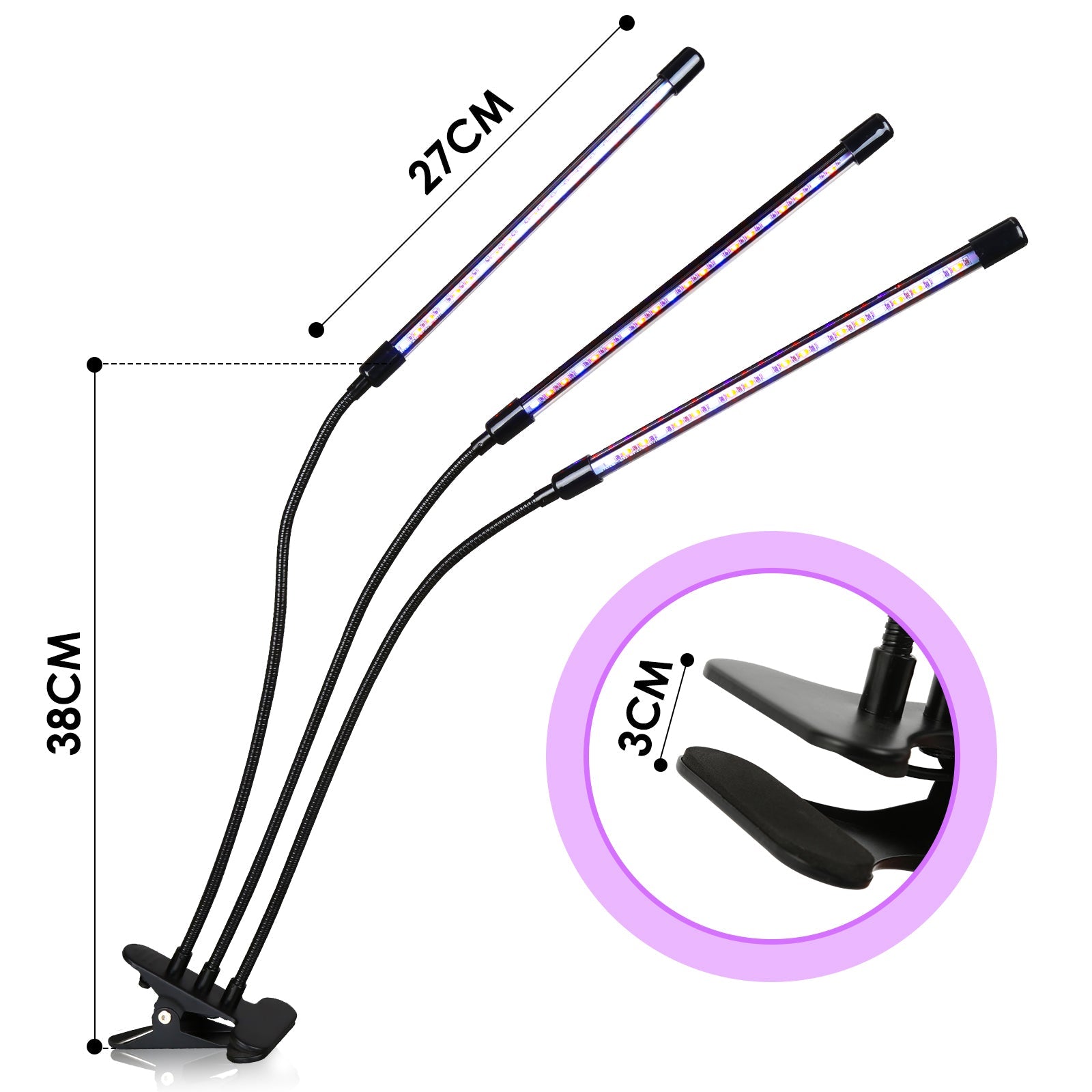 Cosmo Go LED Pflanzenlampe Vollspektrum 30W/40W