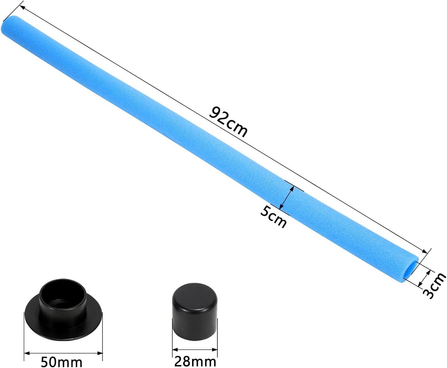 Cosmo Go Trampolin Schaumstoff Rohre Stangenschutz 92cm 16x