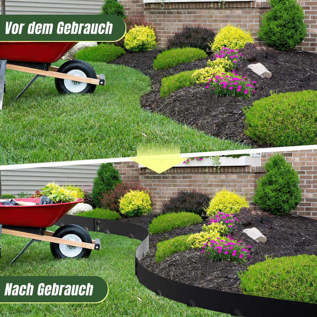 Cosmo Go Rasenkante Metall Beetumrandung mit Dornen 15cm/18cm Schwarz Main Image