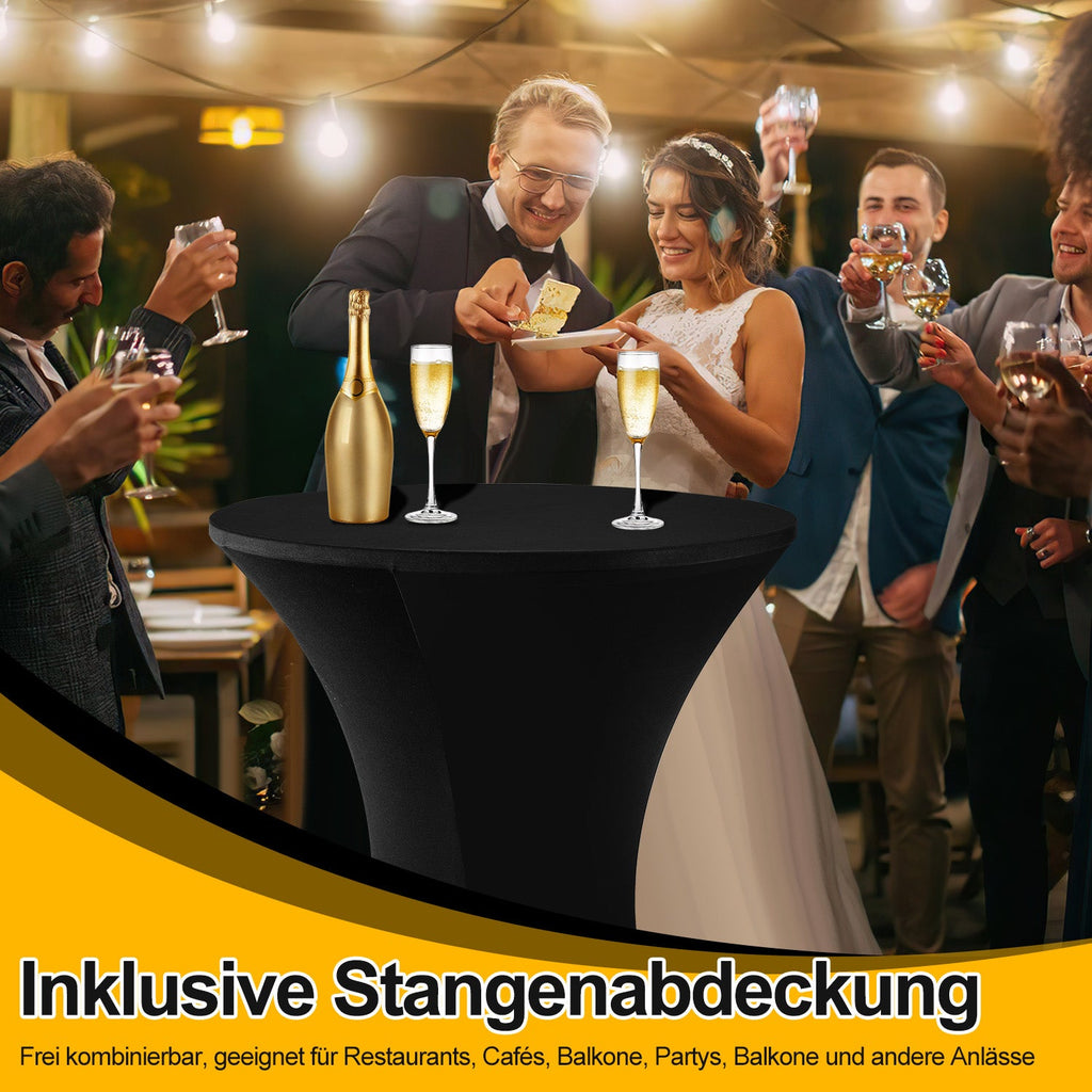 Cosmo Go Stehtisch klappbar Ø80cm mit Husse