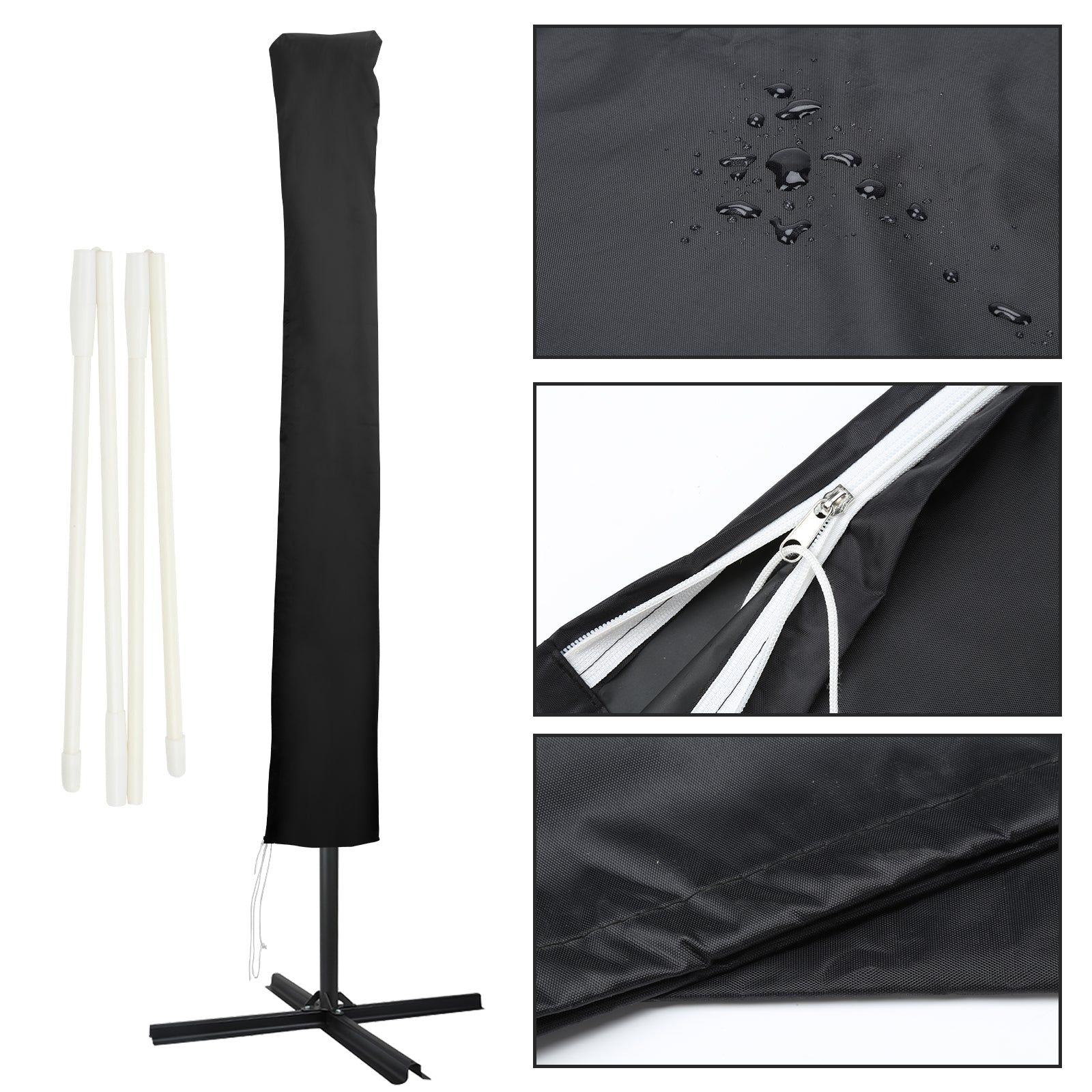 Cosmo Go Sonnenschirm Schutzhülle Abdeckung mit Stab