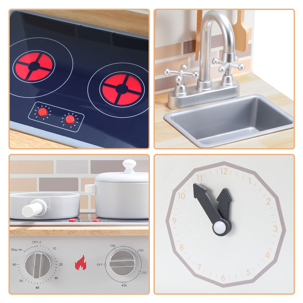 Cosmo Go Spielzeugküche Kinderspielzeug aus Holz