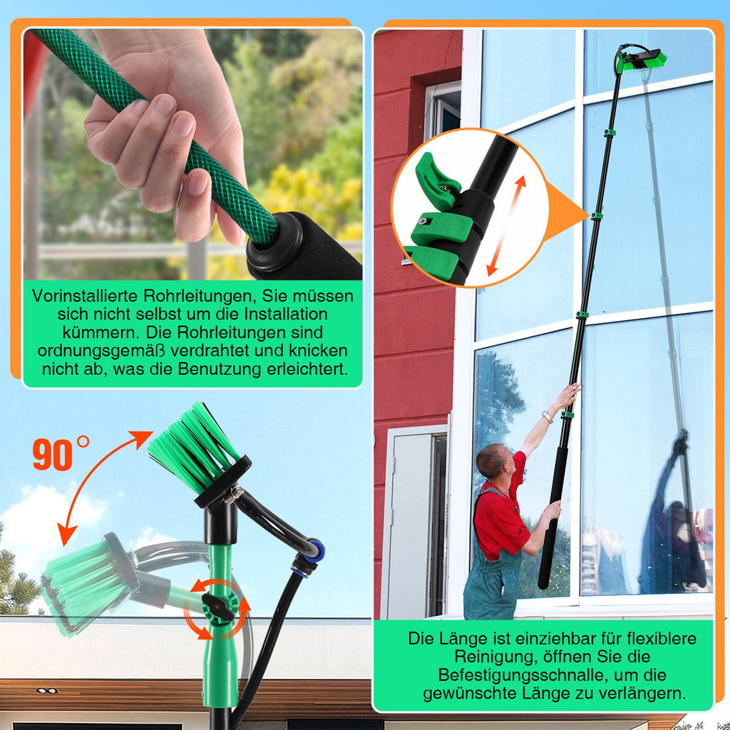 Cosmo Go Teleskop Waschbürste mit Teleskopstiel 3.6m/4.8m