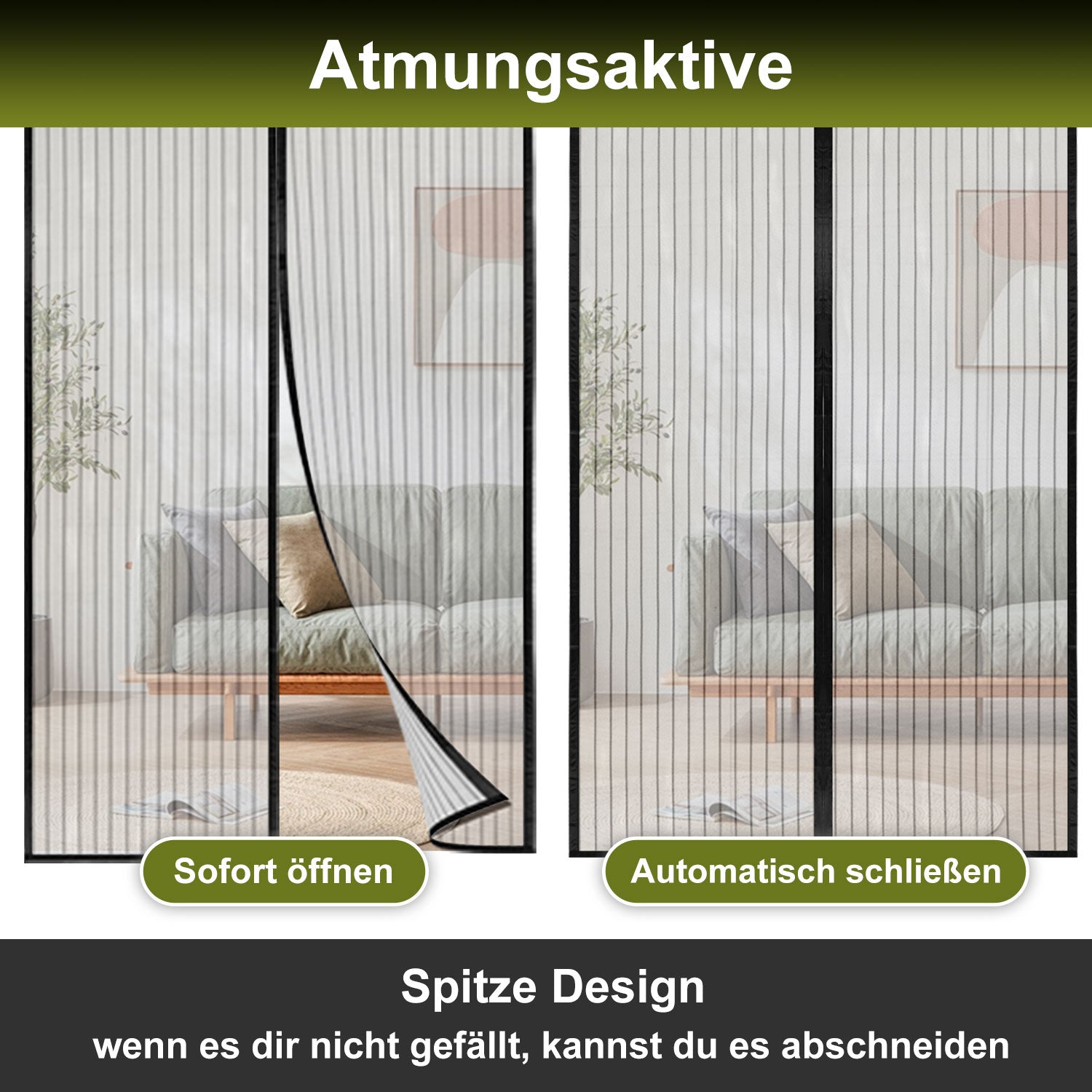 Cosmo Go Magnet Fliegengitter Tür Insektenschutz