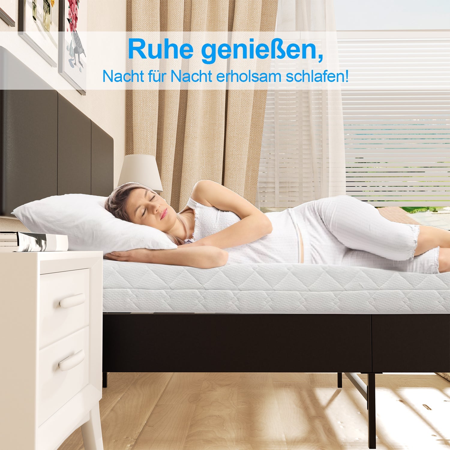 Cosmo Go Polsterbett Bettgestell mit Kopfteil Leder