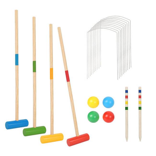 Cosmo Go Krocket Spiel 2-4 Spieler Croquet Set Hover Image