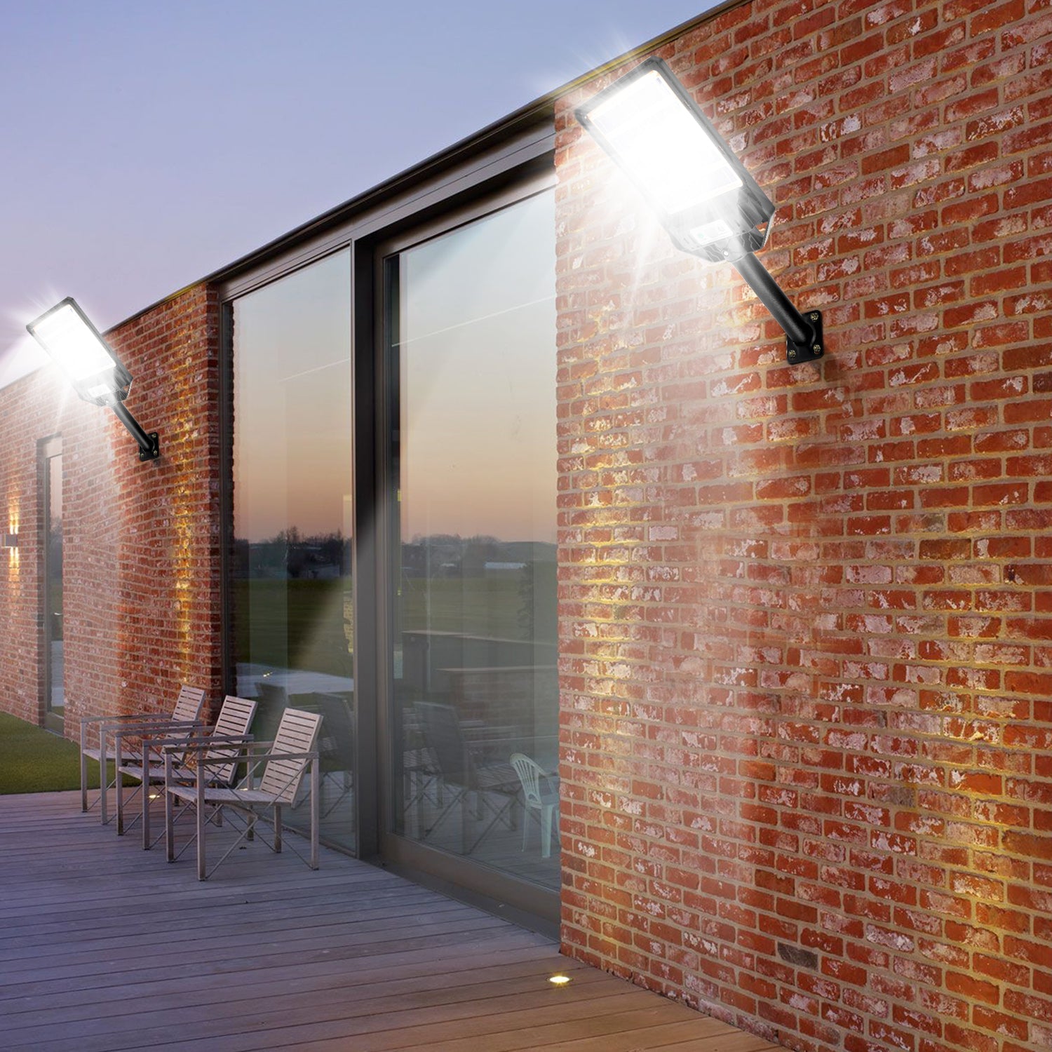 Cosmo Go Solarlampen Straßenlaterne mit Bewegungssensor 300W/400W