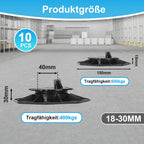 Cosmo Go Stelzlager Höhenverstellbar Terrassenlager 10 Stück