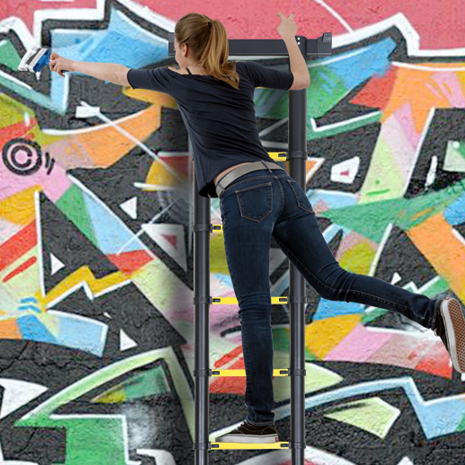 Cosmo Go Teleskopleiter Aluminium mit Abnehmbarem Haken