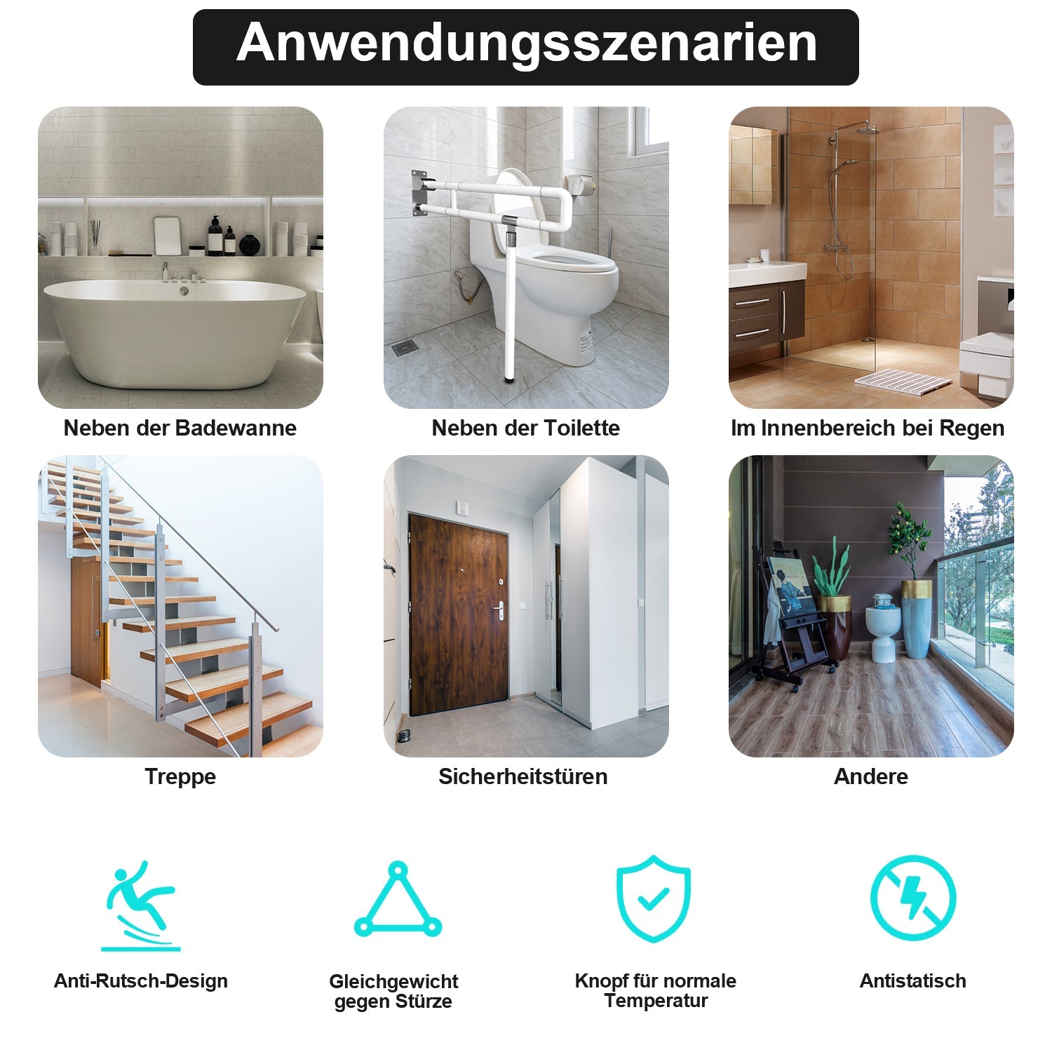 Cosmo Go Wandstützgriff Toiletten 60cm