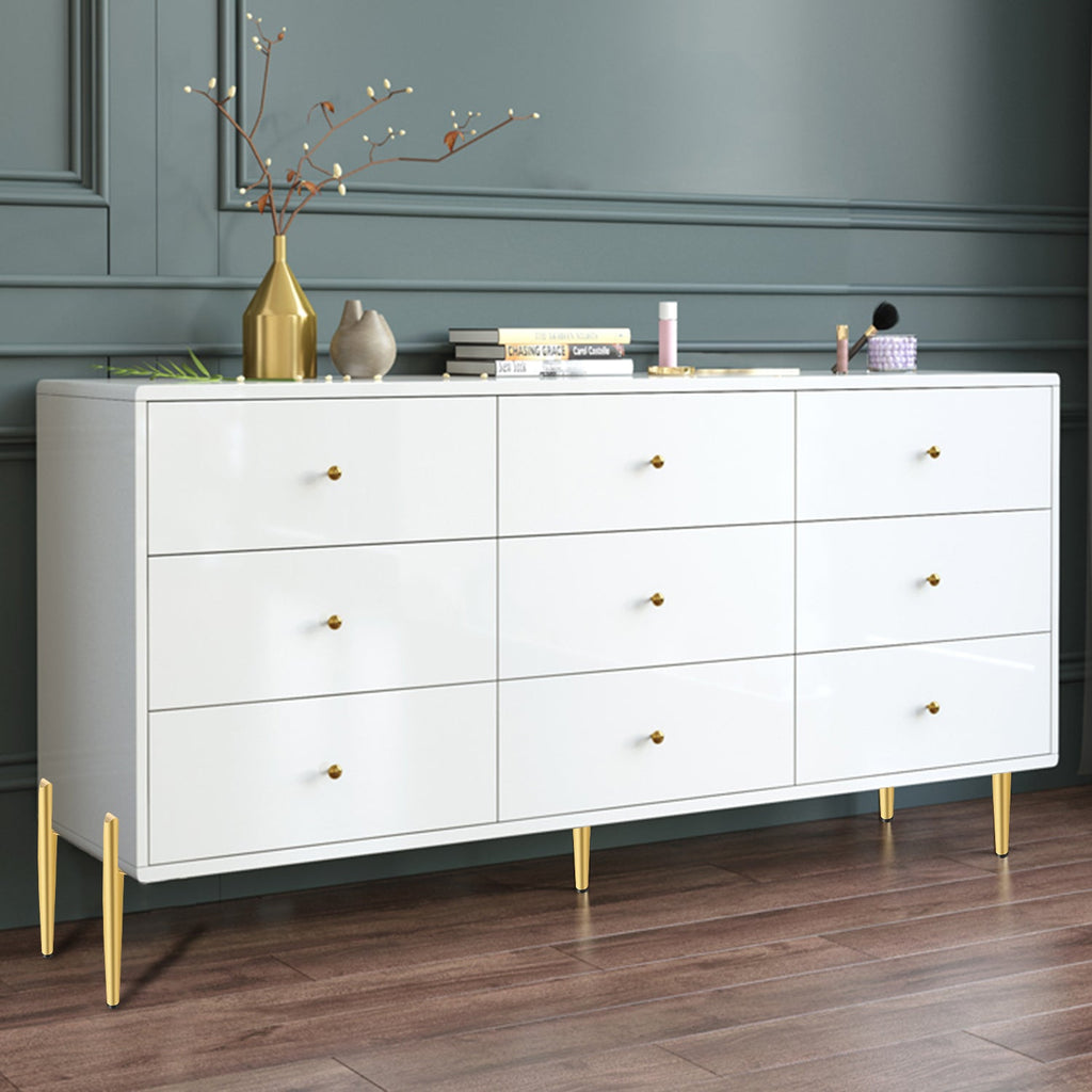 Cosmo Go 4er Set Metall Möbelfüße Schrankfüße Gold