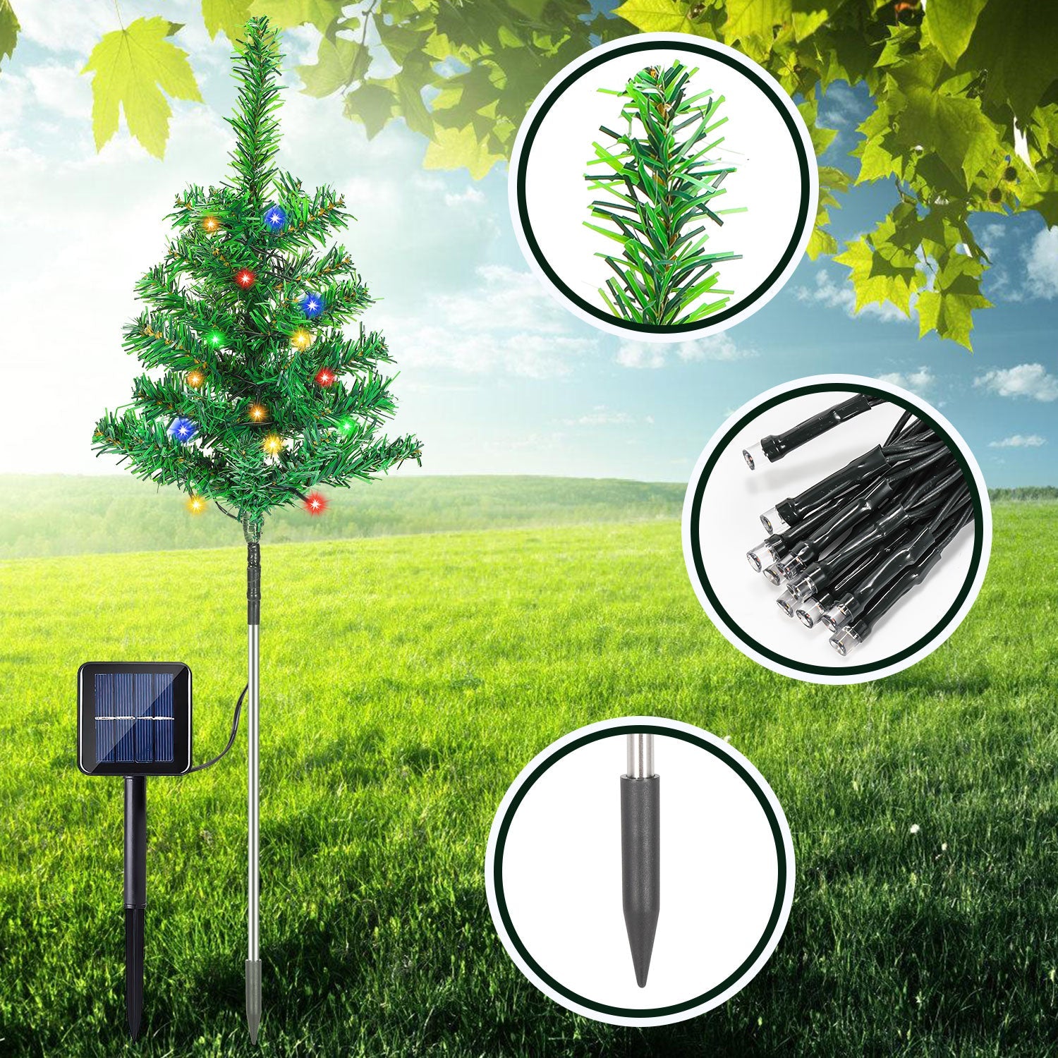 Cosmo Go LED Solar Weihnachtsbaum Weihnachtsdeko 4/8 PCS
