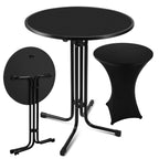 Cosmo Go Stehtisch klappbar Ø80cm mit Husse