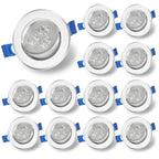 Cosmo Go LED Einbaustrahler 20x 3W Kaltweiß/Warmweiß Extra flach