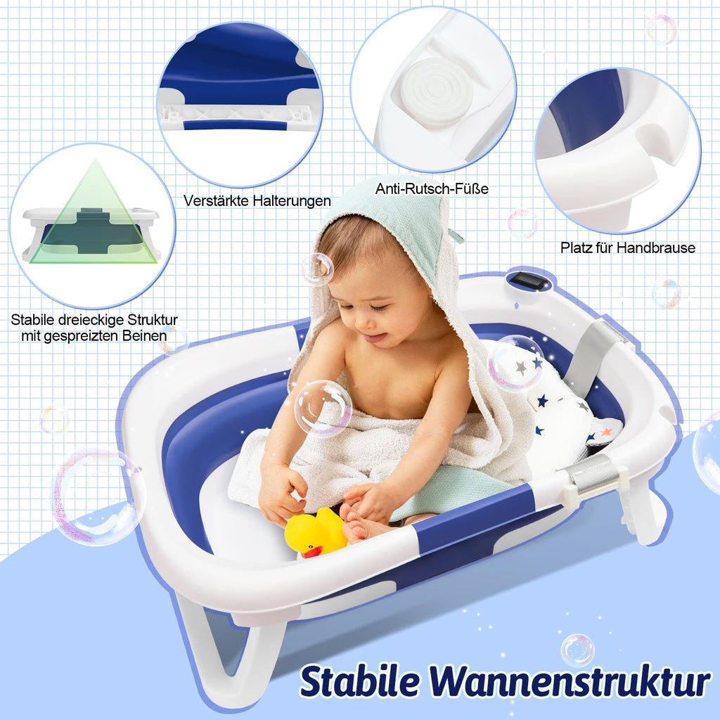 Cosmo Go Baby Badewanne Faltbare mit Thermometer