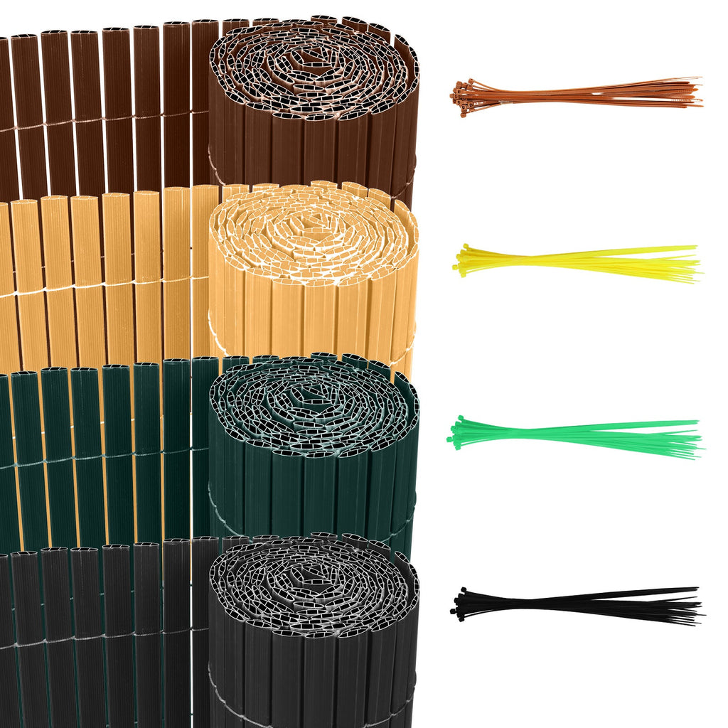 Cosmo Go PVC Sichtschutzmatte mit Kabelbindern Doppelte Verstärkung