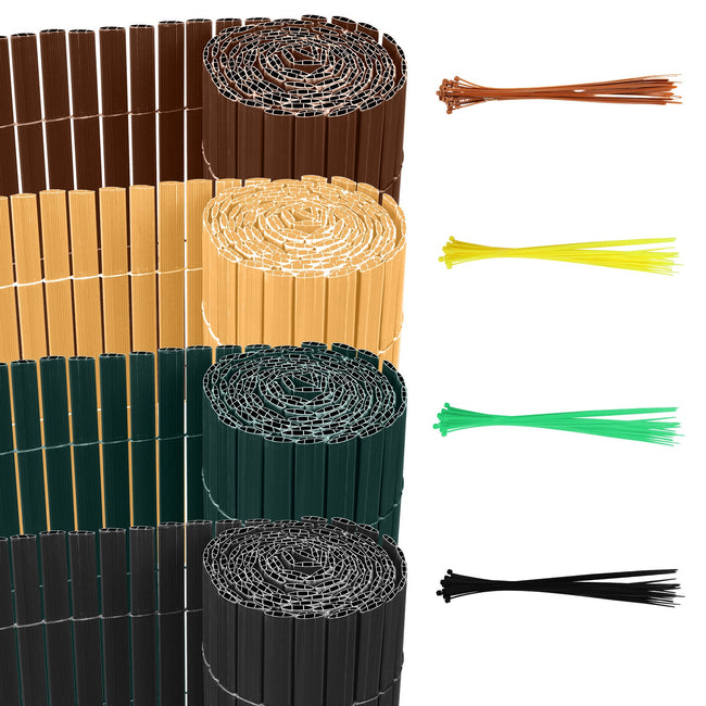 Cosmo Go PVC Sichtschutzmatte mit Kabelbindern Doppelte Verstärkung Hover Image