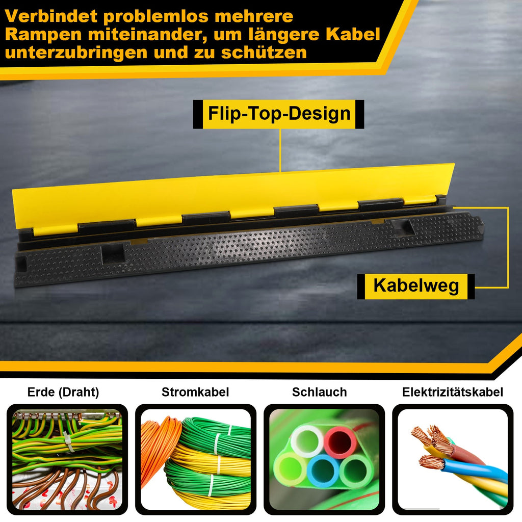 Cosmo Go Kabelschutzmatte Kabelbrücke 3 Stück